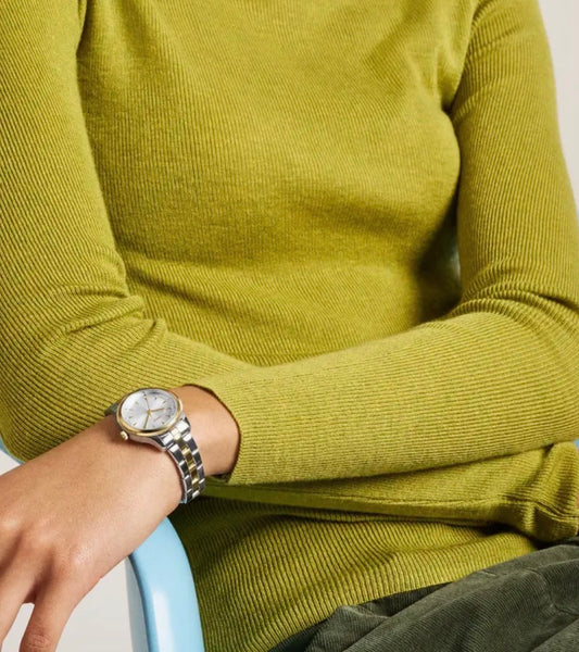 RELOJ FOSSIL PLATEADO DORADO