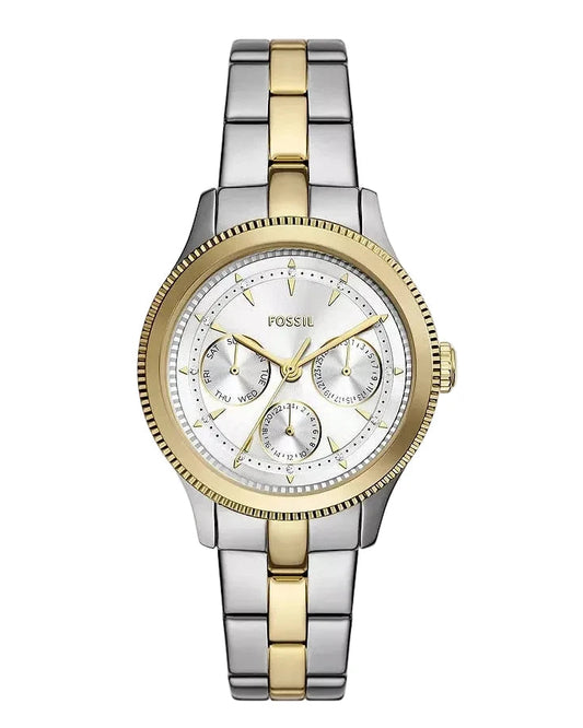 RELOJ FOSSIL PLATEADO DORADO